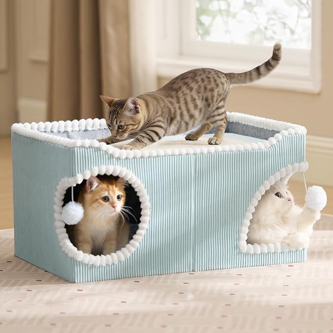 Bedsure Large Cat Beds for Indoor Cats by BEDSURE