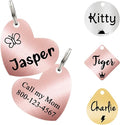Ultra Joys Cat ID Tag Personalized Pet Tags, Durable Stainless Steel Small Pet by UltraJoys