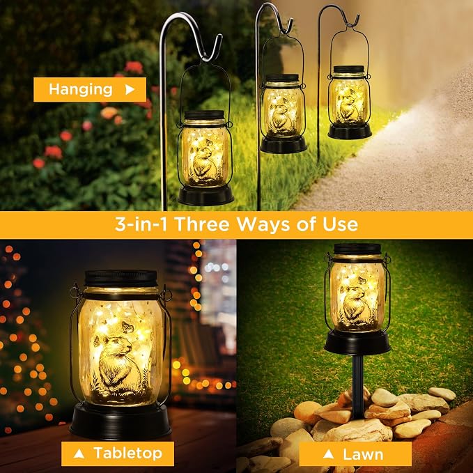 kyoryuger Capybara Gifts for Women/Men Capybara Solar Lanterns Mom Grandma - Image 2
