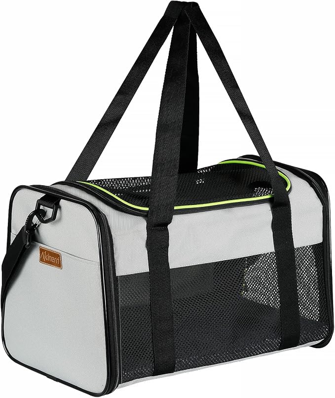 Cat Carrier - Portable Foldable Dog Pet Carrier, Soft-Sided Pet Bag up to 28 Lbs by Akinerri
