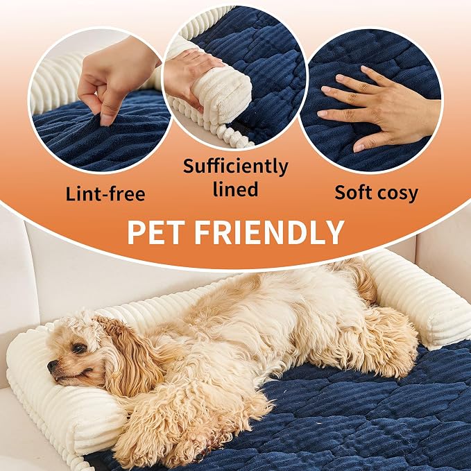 HAOMAIJIA Dog Couch Bed for Small Dogs, Non Slip Pet Couch Covers for Sofa - Image 5