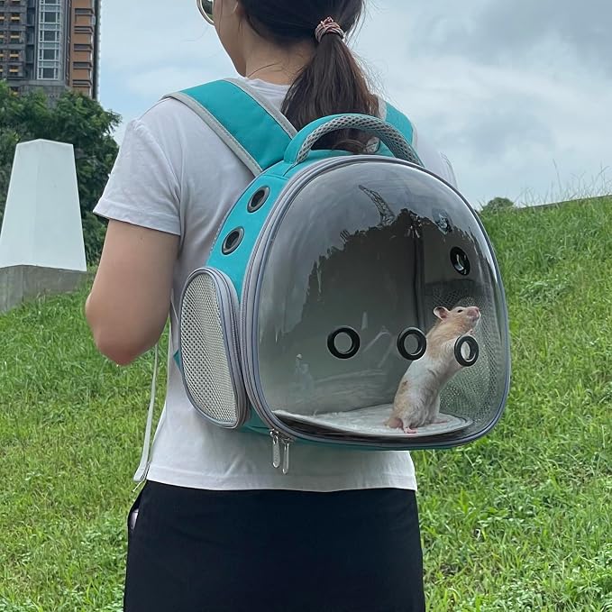 Portable Travel pet Backpack Carrier Hamster Bag Guinea Pig Bird Small Dog cat - Image 5