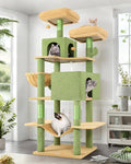 Globlazer Cactus Cat Tree Tower 76-Inch Extra Tall Multi-Level Cat Furniture by Globlazer