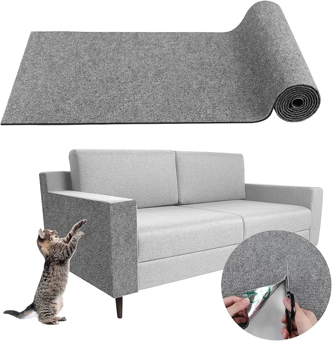 Climbing Cat Scratcher Mat Trimmable Cat Scratching Post Carpet 78.7’’x15.8’’ by LSGCQ