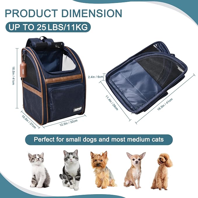 JESPET & GOOPAWS Pet Carrier Backpack - Image 3