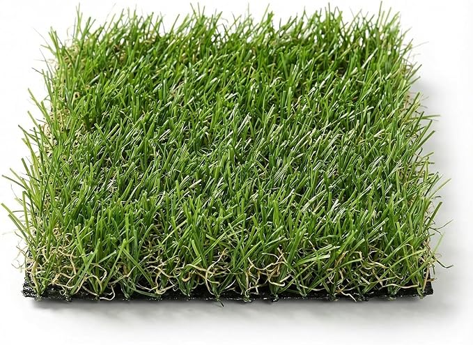 Artificial Grass Rug Indoor Outdoor, 8 x 8Inch Faux Grass Turf Sample, by JOCOEVOL