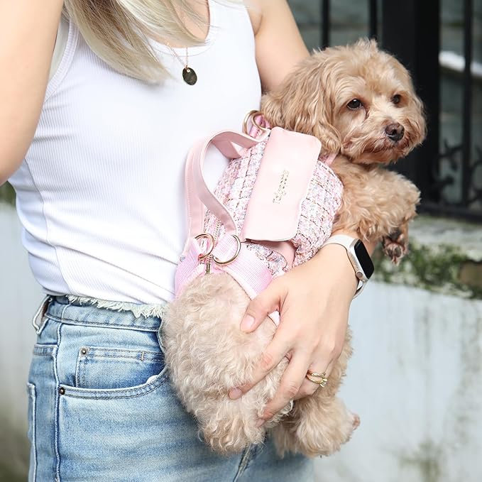 Dog Lift Harness Backpack for Small Dogs Cats, Adjustable Straps Dog Sling - Image 5