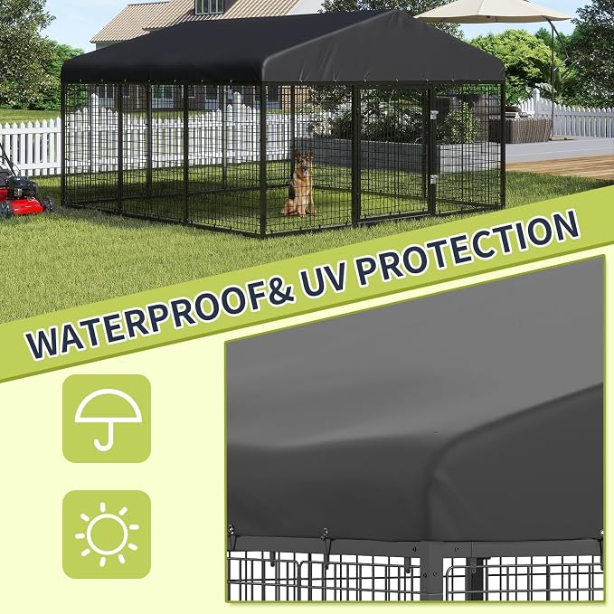 Large Outdoor Dog Enclosure, Heavy Duty Dog Cage - Image 5