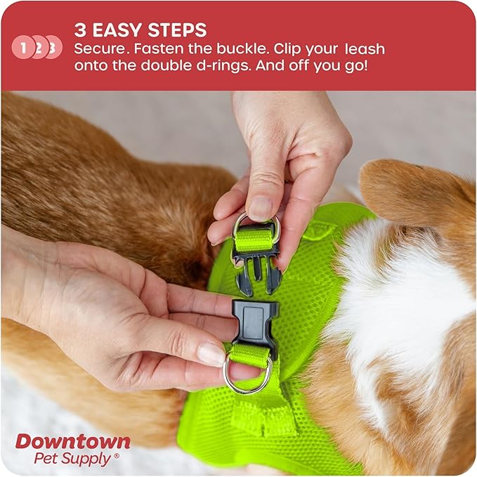 Downtown Pet Supply Step in Dog Harness No Pull, Atomic Yellow - Image 5