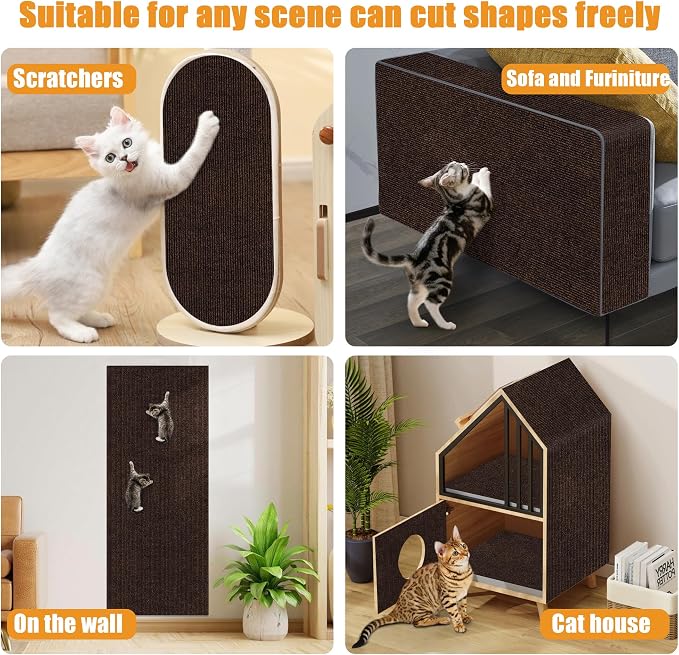 cat Scratching mat Self-Adhesive, Trimmable Furniture Protector - Image 7