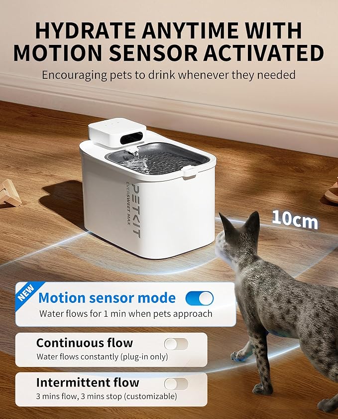 PETKIT EVERSWEET MAX Cordless Cat Water Fountain - Image 3