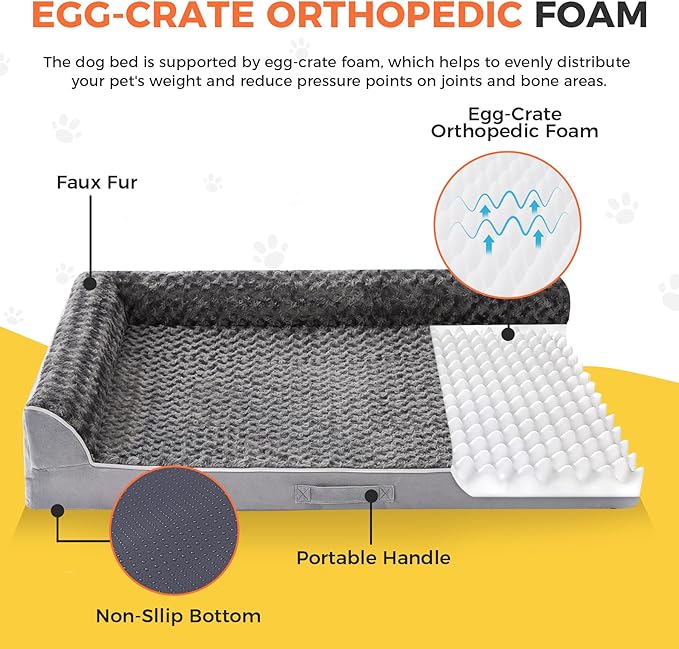 Dog Bed Large Sized Dogs, XXL Orthopedic Dog Bed - Image 2