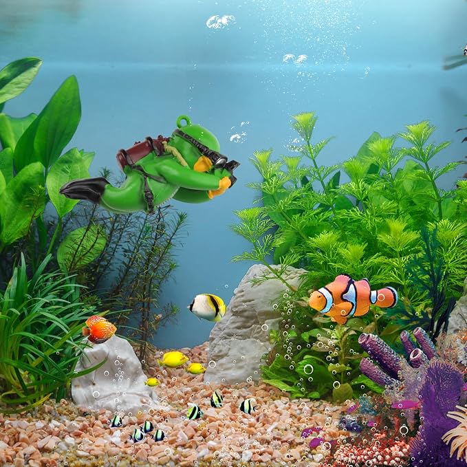 onesimcr Floating Fish Tank Decorations, Aquarium Decorations, Lovely Diver - Image 8