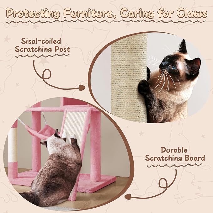 Yaheetech 63.5″ H Cat Tree, Cat Furniture - Image 3