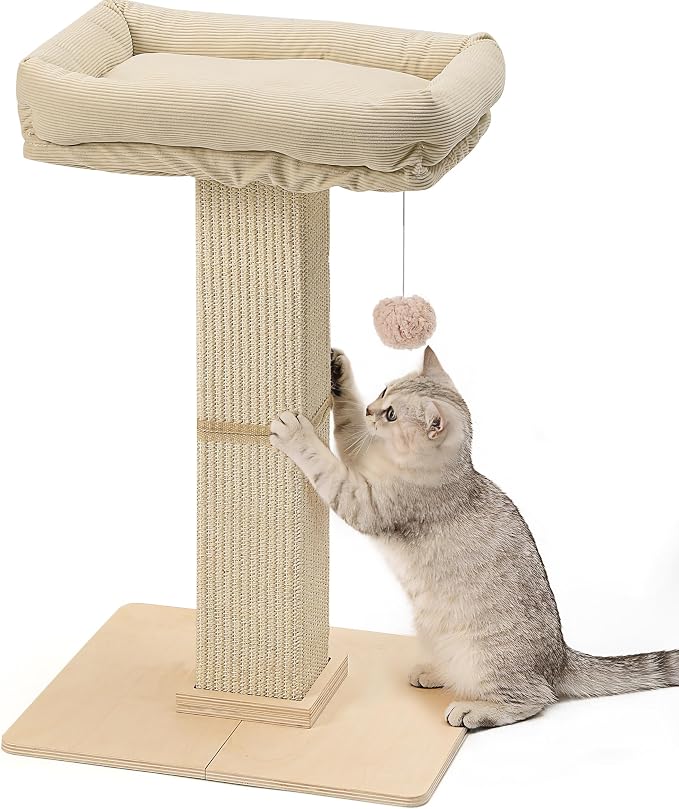 FUKUMARU Cat Scratching Post, Modern Style Tall Scratch Posts by FUKUMARU