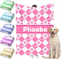 Personalized Paw Print Dog Blanket by Faroishta