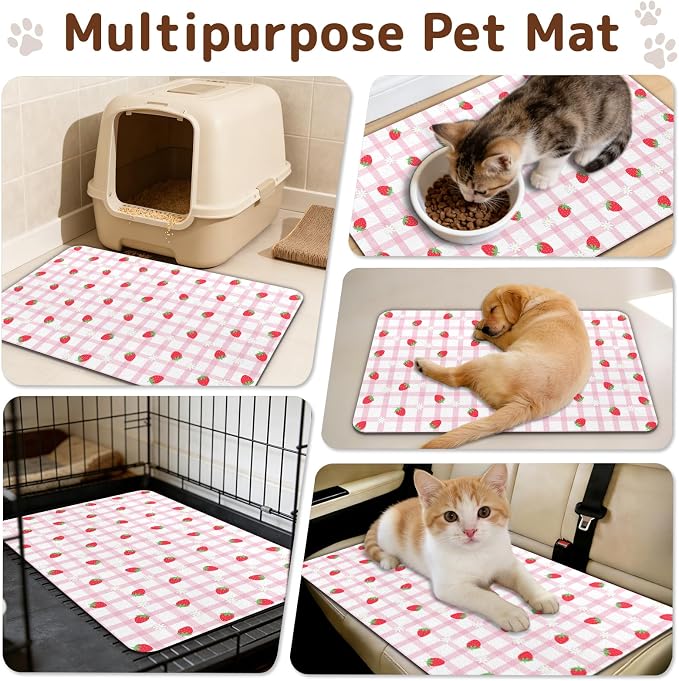 Dog Food Mat for Bowls, Absorbent Quick Dry Dog Cat Mats for Food and Water - Image 7