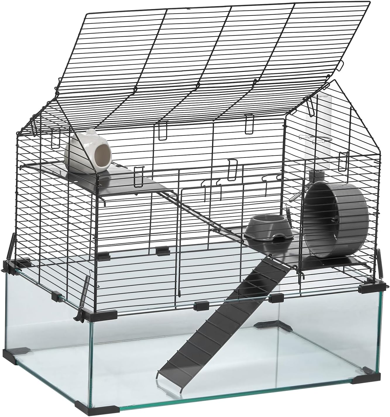 VEVOR Hamster Cage, 22.8 x 15 x 21.3 in - GlobalHabitat Supply