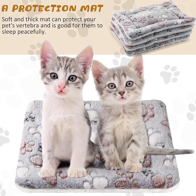 Tuanse 4 Pack Ultra Soft Dog Cat Bed Mat Small Animal Guinea Pig Bed - Image 7