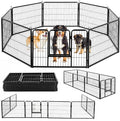 BestPet | Dog Playpen | 24 Inch, 8 Panels | Heavy Duty Metal Pet Exercise Pen | by BestPet