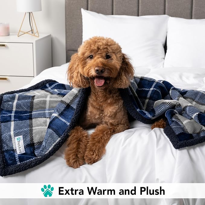 PetAmi Dog Blanket for Bed, XL Pet Blanket Large Dogs, Fleece Furniture Couch - Image 4