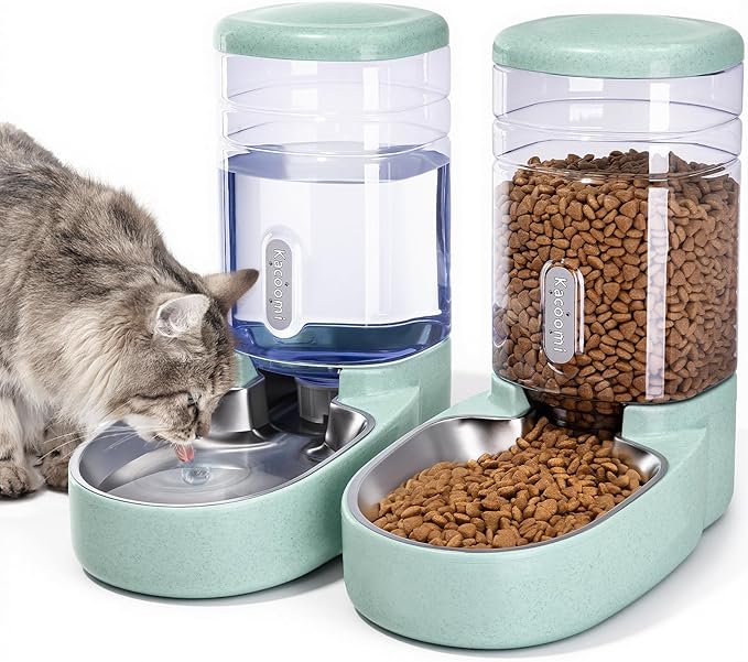 Automatic Cat Feeder and Water Dispenser by Kacoomi