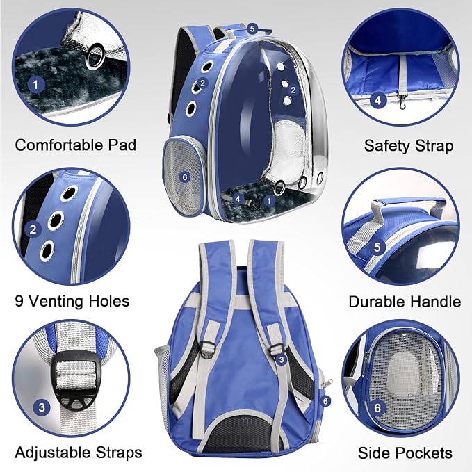 Cat Backpack Carrier, Pet Cat Carrier - Image 3