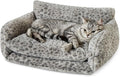 Hollypet Cat Bed Fluffy Plush Mutifuctional Double-Layer Soft Pet Couch by Hollypet