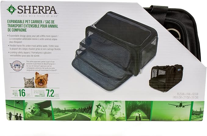 Sherpa Expandable Travel Pet Carrier, Airline Approved & Guaranteed On Board - Image 8