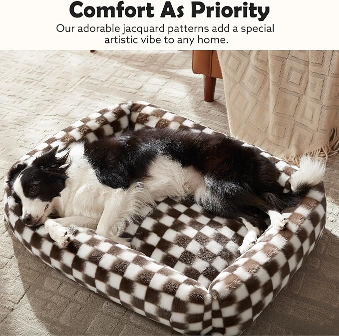 JOEJOY Small Dog Bed for Small Dogs, Rectangle Washable Orthopedic Corduroy - Image 4