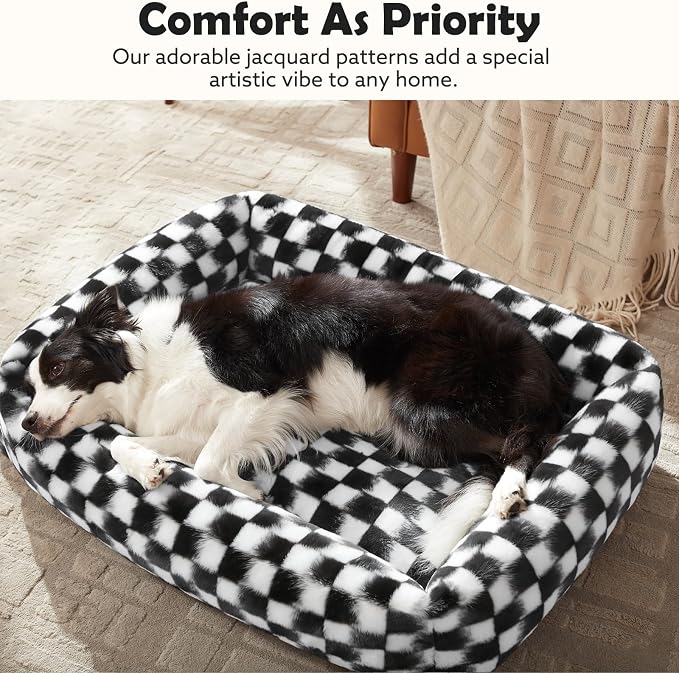 JOEJOY Small Dog Bed for Small Dogs, Rectangle Washable Orthopedic Corduroy - Image 8
