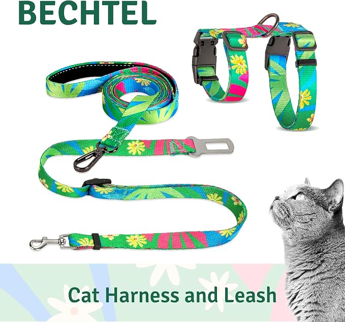 Cat Harness and Leash Set, Anti Escape Adjustable Cat Leash, Comfortable Soft - Image 2