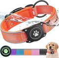 Airtag Dog Collar with Waterproof Air Tag Holder, Luminous Reflective, Soft by OKVSKO