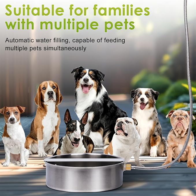 Automatic Dog Water Bowl Dispenser Large Breed Outdoor Pet Water Fountain Pet - Image 8
