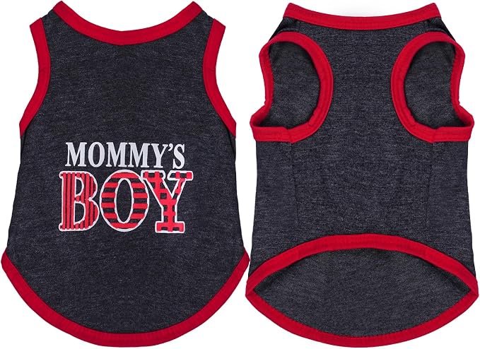 4 Pack Dog Shirts Summer Printed Puppy Clothes Novel Sleeveless Pet T Shirts - Image 7