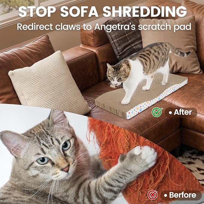 Cat Scratching Board, Large Wide Corrugate Cat Scratcher - Image 5