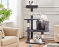 Cat Tree Tower, Cat Condo, Light Grey by BORGEBY