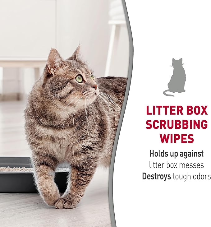 Nature’s Miracle Litter Box Scrubbing Wipes 30 Count - Image 3