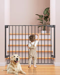 Cumbor 34" Extra Tall No Bottom Bar Baby Gate by Cumbor