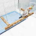 Large Natural Pepper Wood Parrot Stand Branch, Wooden Perch by Dnoifne