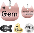Ultra Joys Cat ID Tag Personalized Pet Tags, Durable Stainless Steel Small Pet by UltraJoys