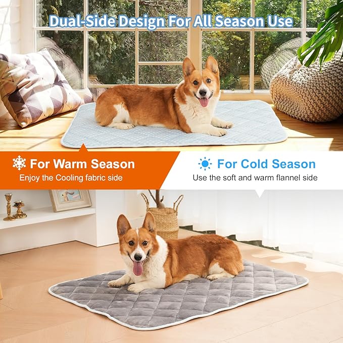 Dog Cooling Mat, Cooling Mat for Dogs, Premium Pets Cool Bed for Crate Kennel - Image 3