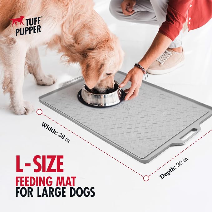 Tuff Pupper 28x20 Large Dog Feeding Mat - Image 2