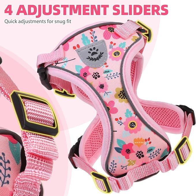 PUPTECK Cat Harness and Leash Set Escape Proof Reflective Cat Walking Harness - Image 5