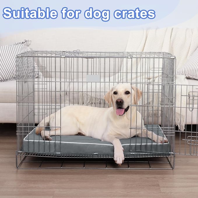 KSIIA Extra Large Dog Bed for Crate Pad Waterproof Dog Bed - Image 9
