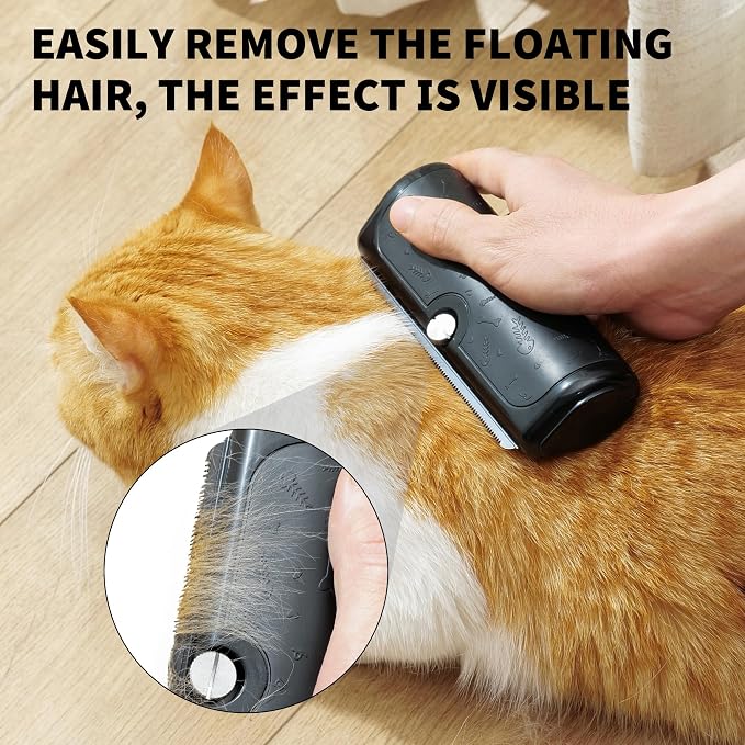 Dog Deshedding Brush & Shedding Blade, Undercoat Grooming Tool - Image 3