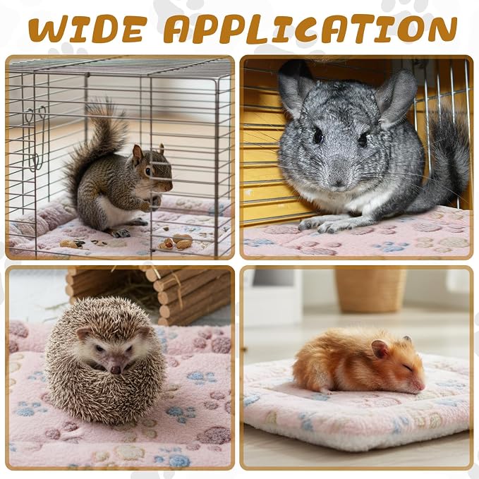 Tuanse 4 Pack Ultra Soft Dog Cat Bed Mat Small Animal Guinea Pig Bed - Image 3
