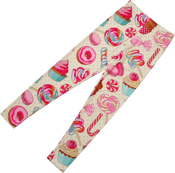 Girl Unicorn Leggings Kid Rainbow Print Legging Tights Trousers Slim Long Pants - Image 2