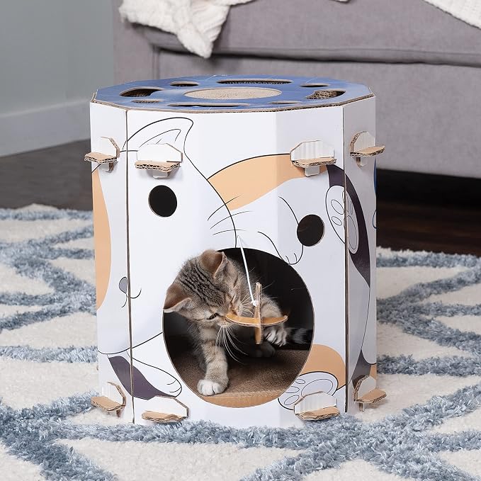 Furhaven Cardboard Hideout w/ Catnip - Image 3