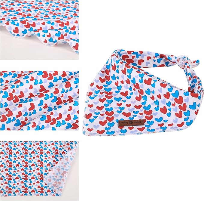 lionet paws Valentines Dog Bandana - Image 2